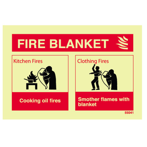Fire Blanket ID Sign (55041R)